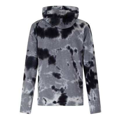 Black - Back - Diesel Mens Crane Tie Dye Hoodie