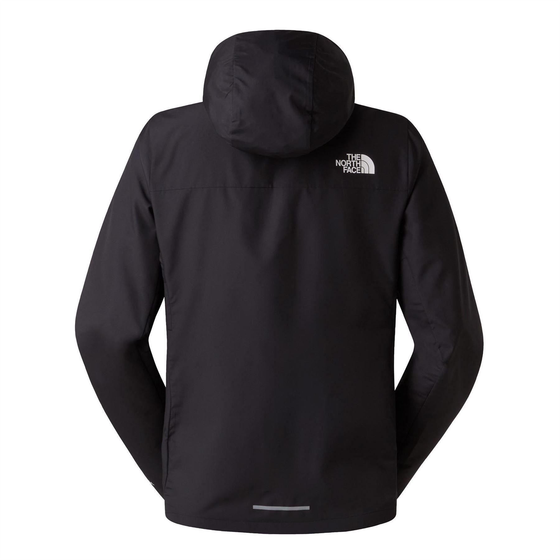Black - Back - The North Face Womens-Ladies Windproof Packaway Jacket