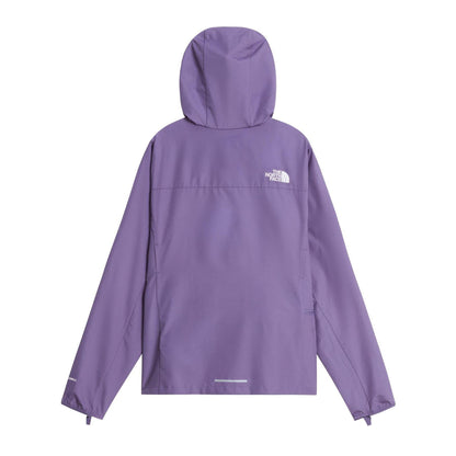 Plum - Back - The North Face Womens-Ladies Windproof Packaway Jacket