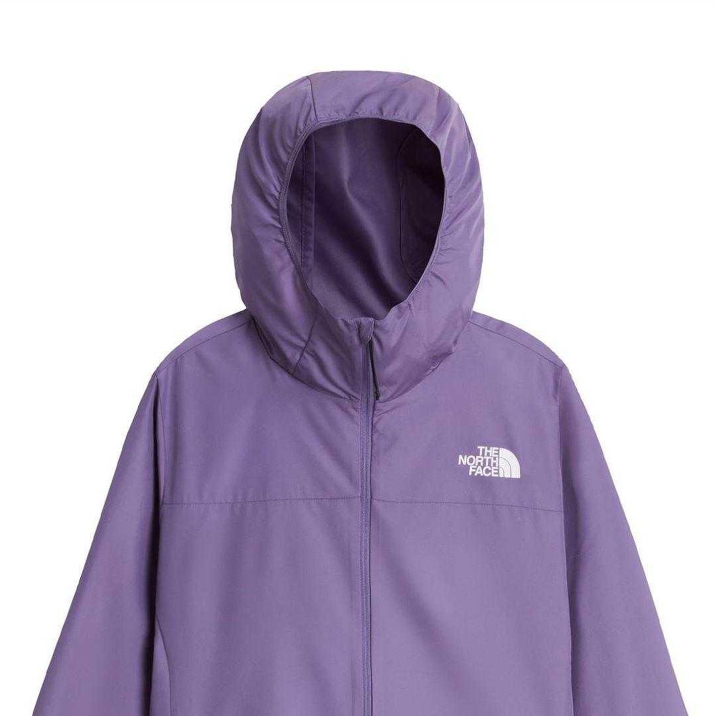 Plum - Side - The North Face Womens-Ladies Windproof Packaway Jacket