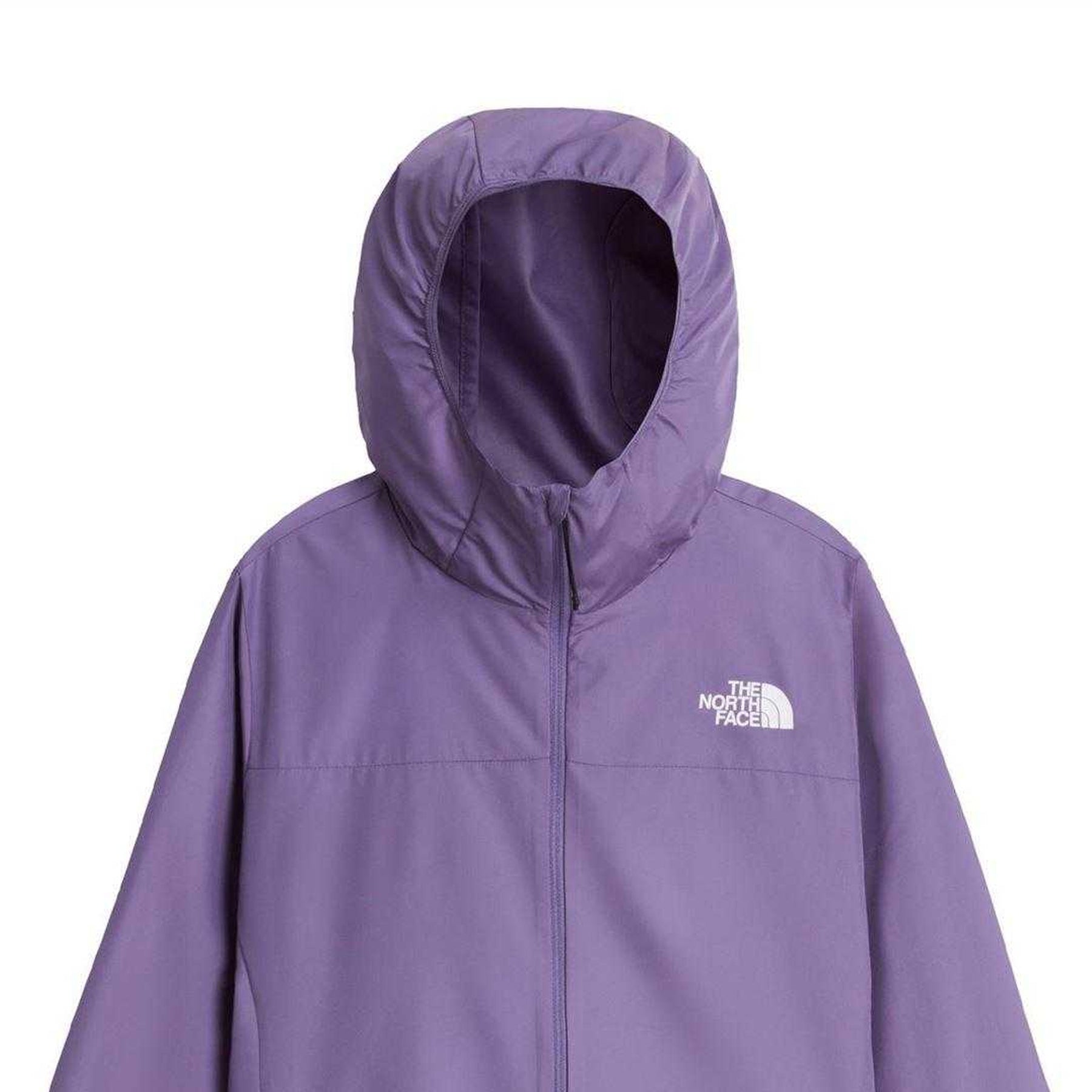 Plum - Side - The North Face Womens-Ladies Windproof Packaway Jacket