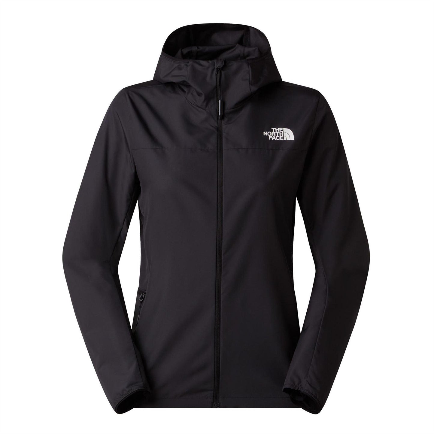 Black - Front - The North Face Womens-Ladies Windproof Packaway Jacket