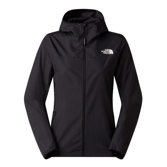 Black - Front - The North Face Womens-Ladies Windproof Packaway Jacket