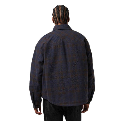 Midnight Navy - Pack Shot - Represent Mens Structured Overshirt