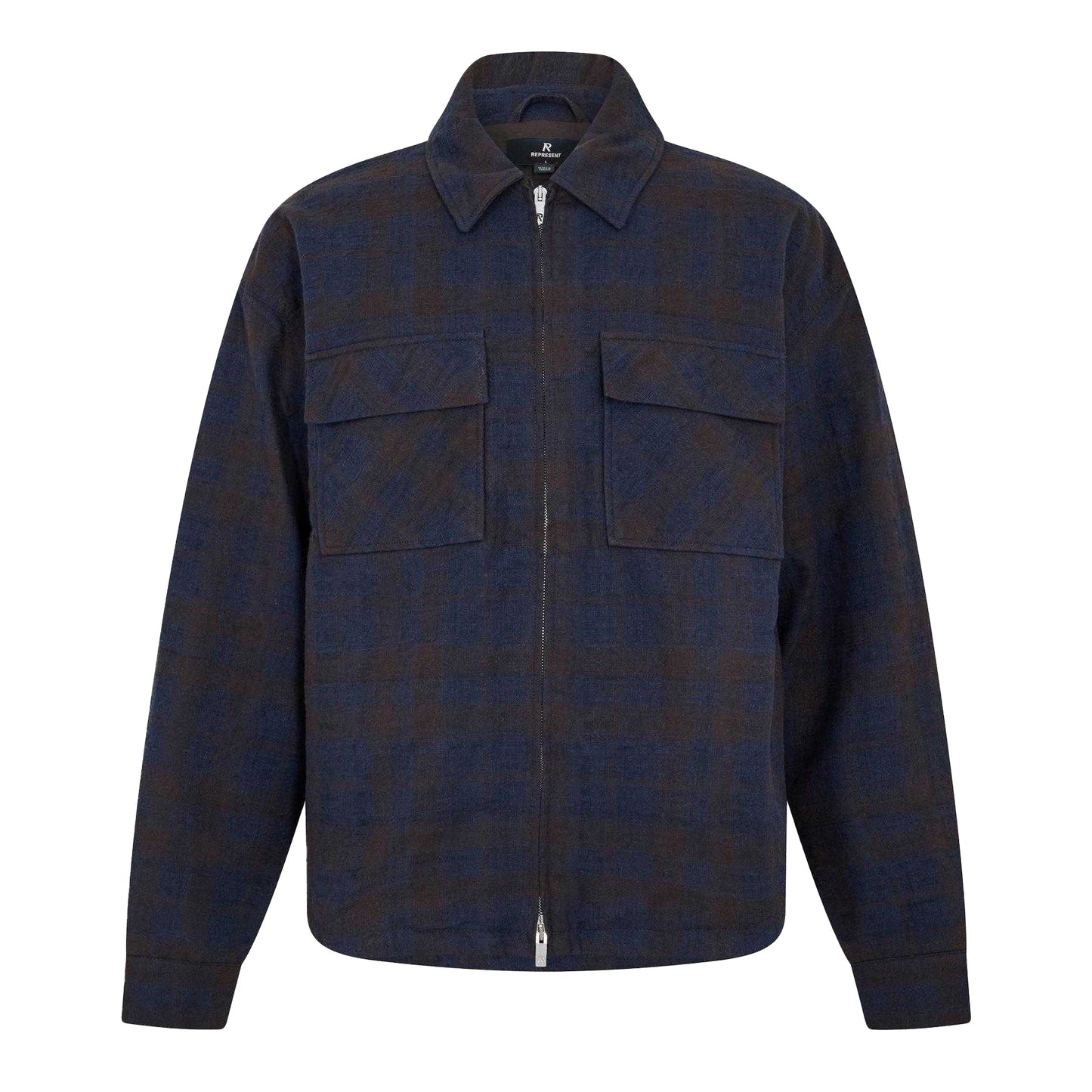 Midnight Navy - Front - Represent Mens Structured Overshirt