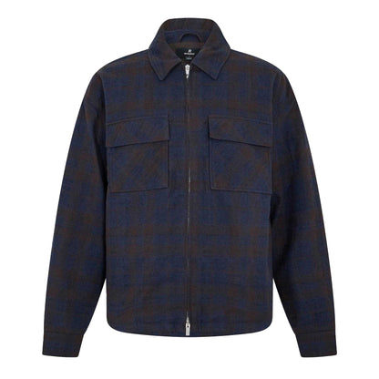 Midnight Navy - Front - Represent Mens Structured Overshirt