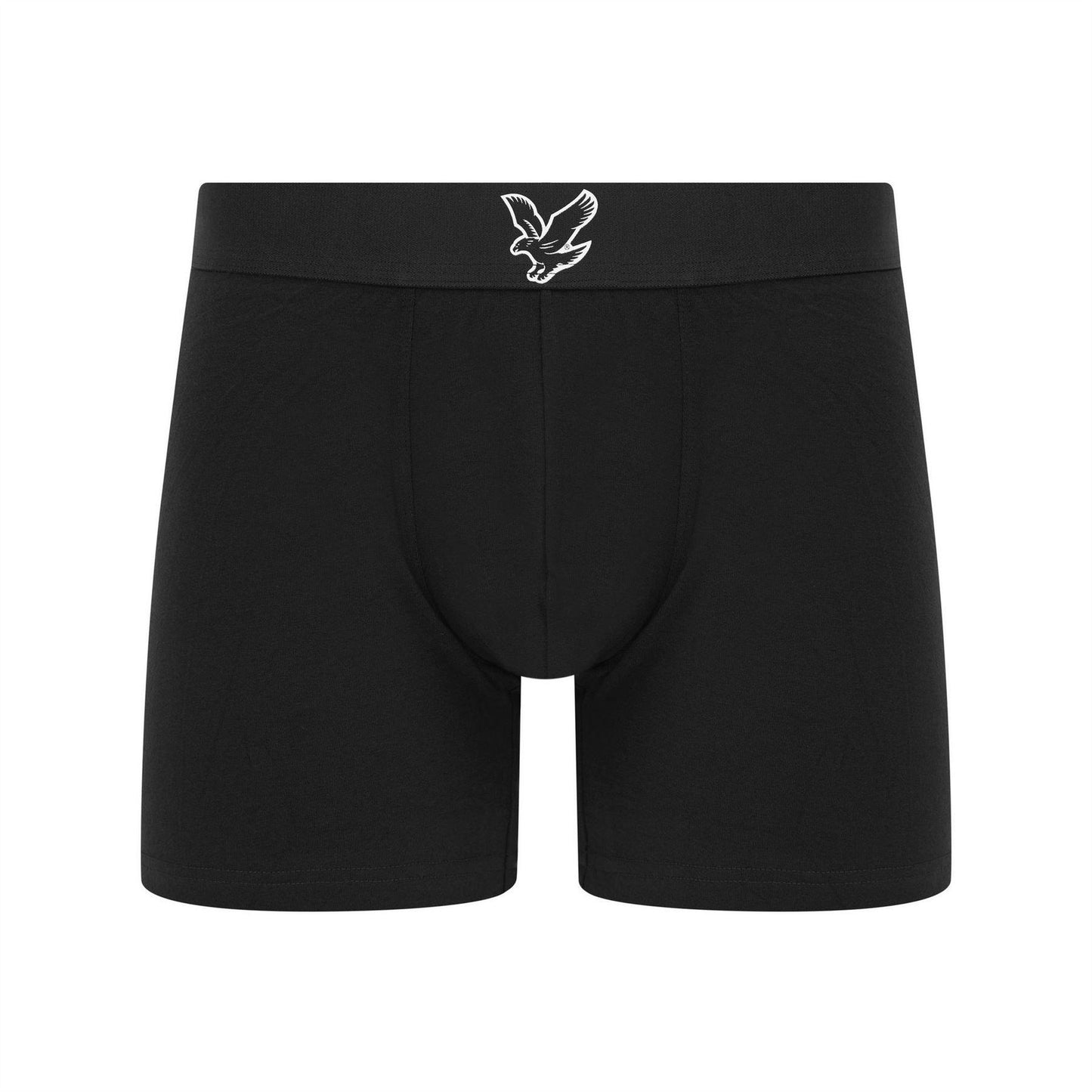 Black - Back - Lyle & Scott Mens Jonathan Boxer Shorts (Pack of 3)