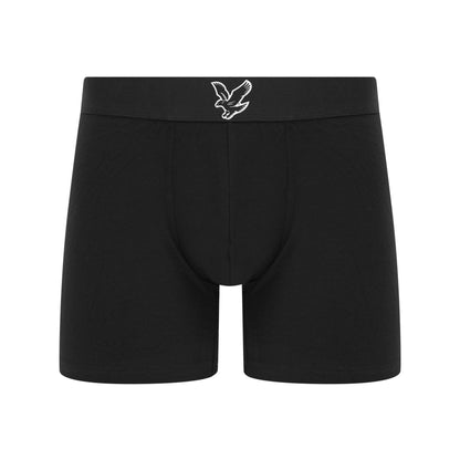 Black - Back - Lyle & Scott Mens Jonathan Boxer Shorts (Pack of 3)