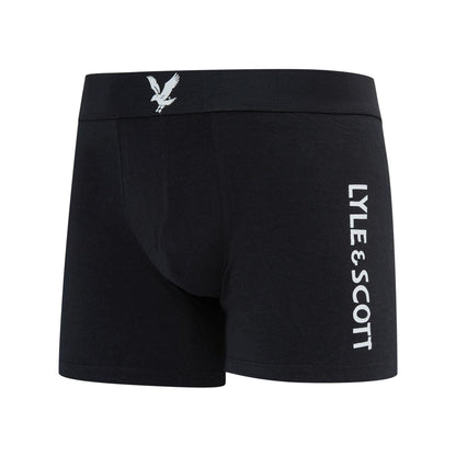 Black - Lifestyle - Lyle & Scott Mens Jonathan Boxer Shorts (Pack of 3)