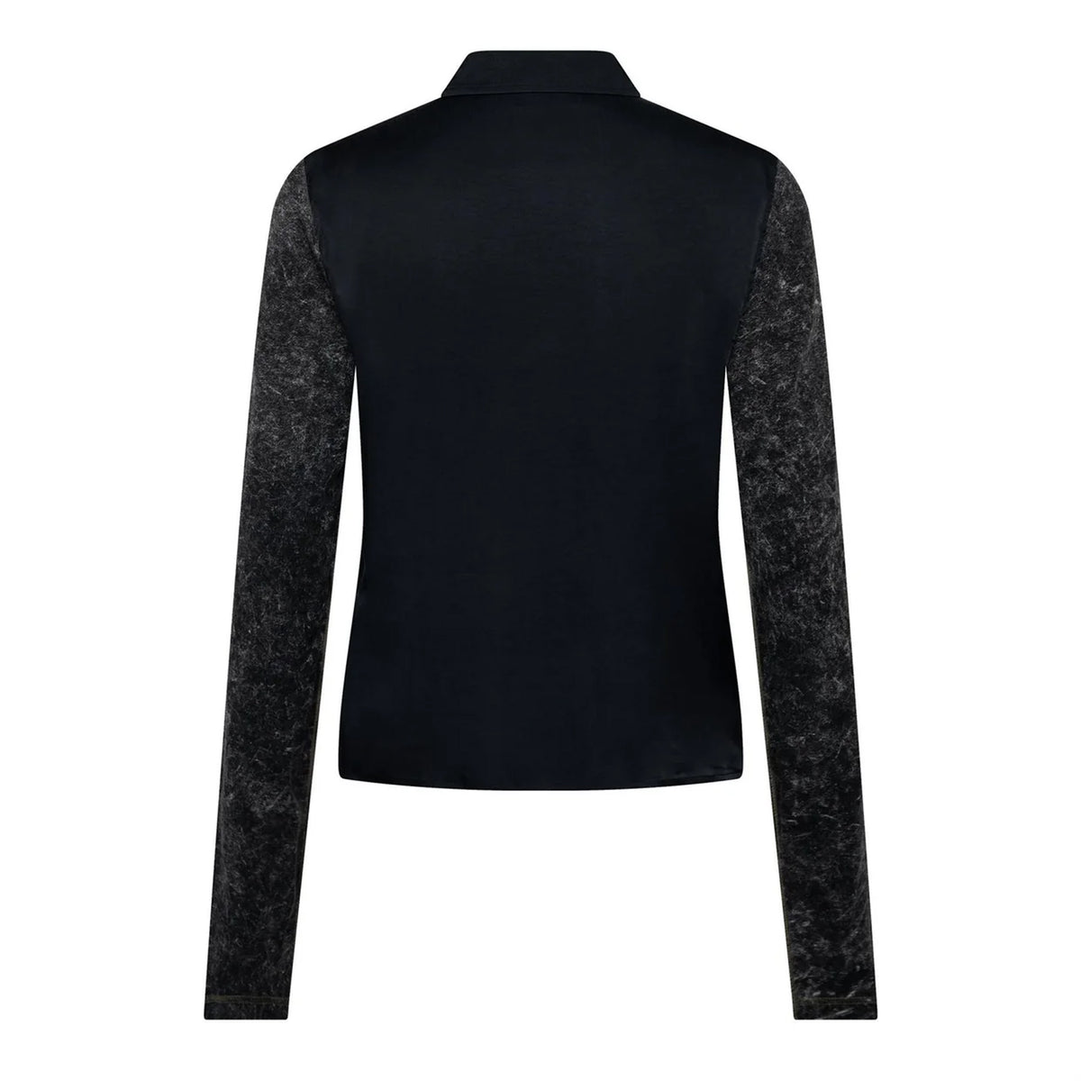 Jet Black - Back - Diesel Mens Long-Sleeved Shirt