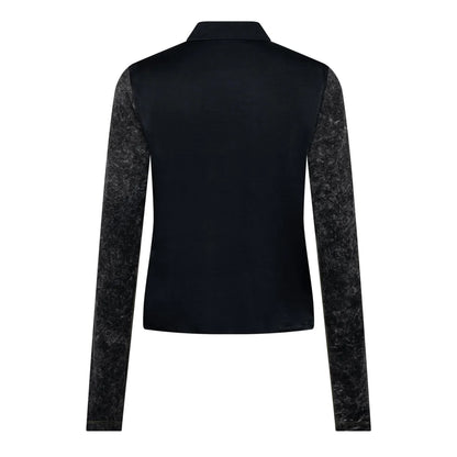 Jet Black - Back - Diesel Mens Long-Sleeved Shirt