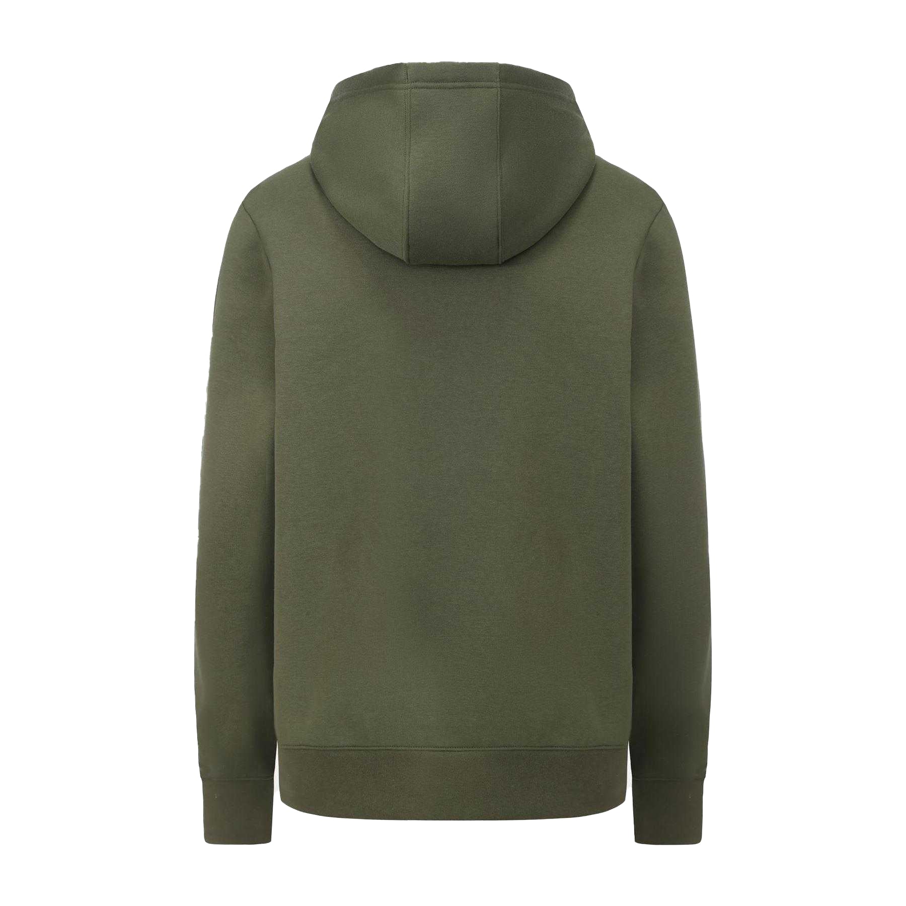 Khaki Green - Back - Slazenger Mens Embroidered Logo Fleece Hoodie