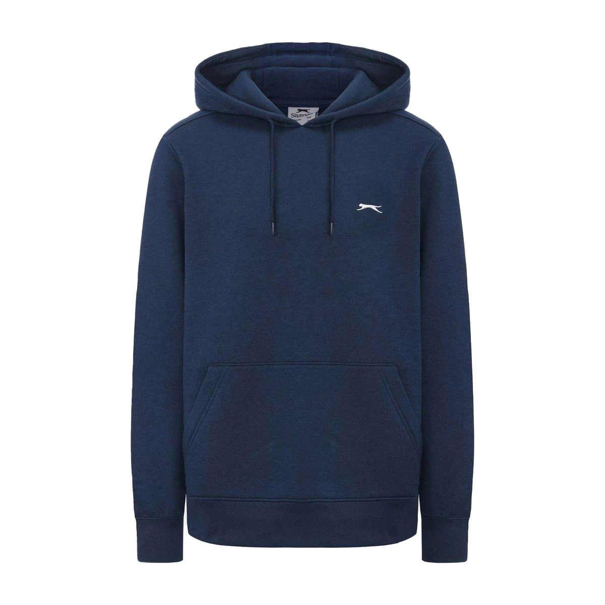 Steel Blue - Front - Slazenger Mens Embroidered Logo Fleece Hoodie