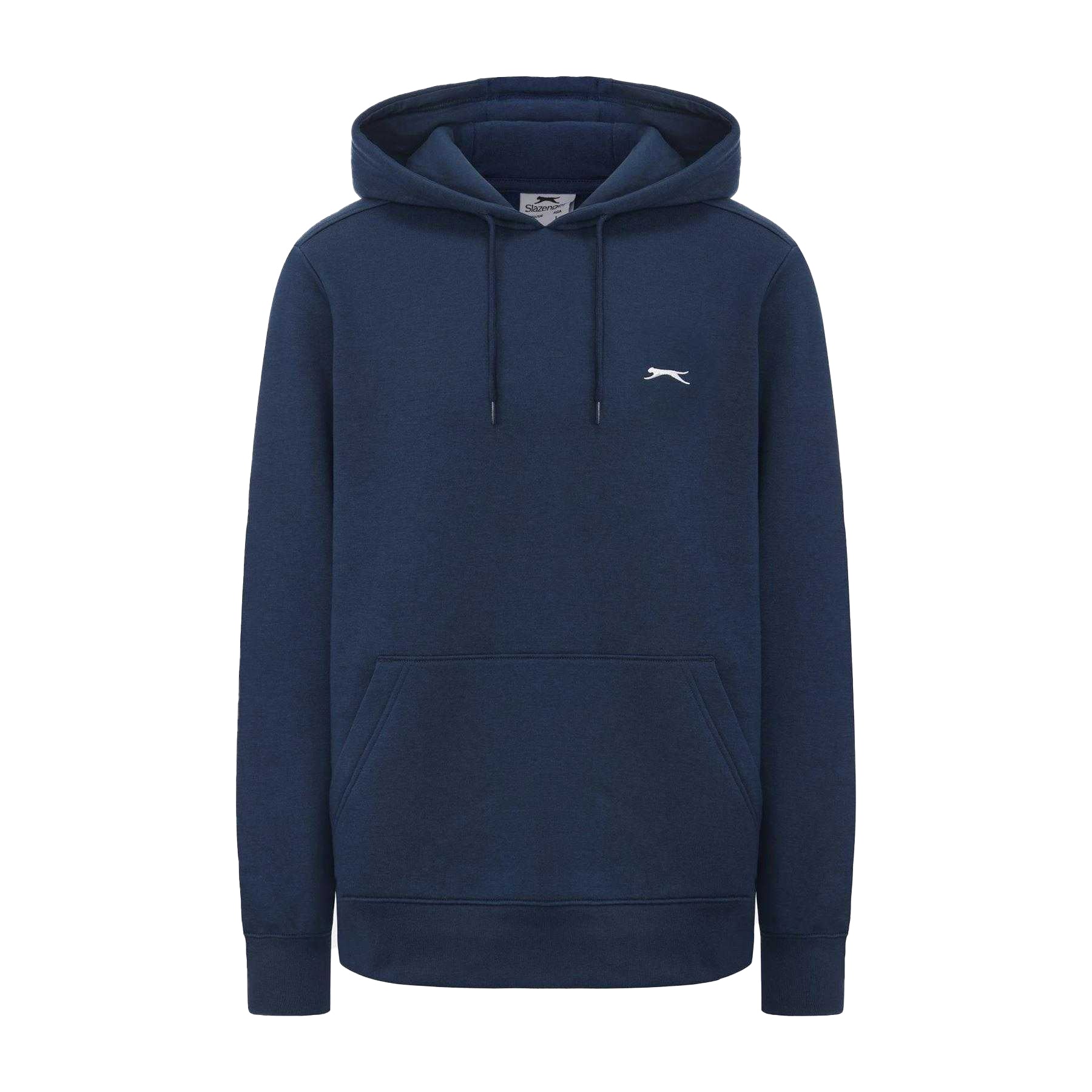 Steel Blue - Front - Slazenger Mens Embroidered Logo Fleece Hoodie