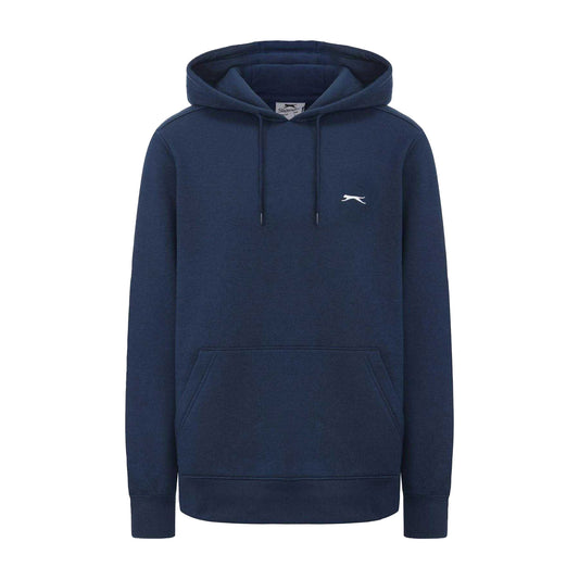 Steel Blue - Front - Slazenger Mens Embroidered Logo Fleece Hoodie