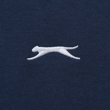 Steel Blue - Lifestyle - Slazenger Mens Embroidered Logo Fleece Hoodie