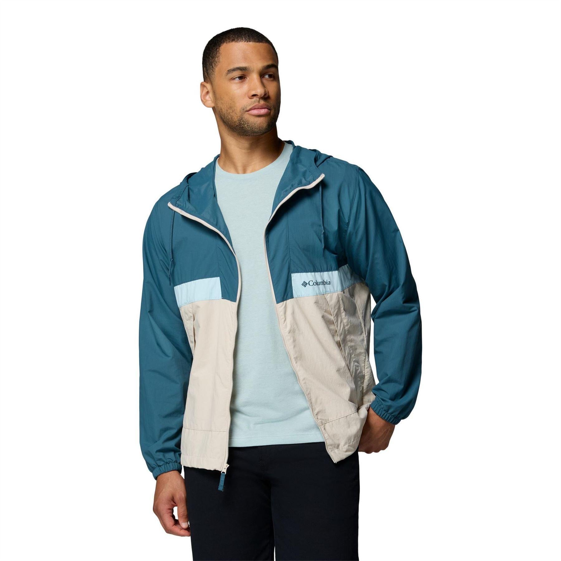 Blue - Lifestyle - Columbia Mens Spire Valley Water Repellent Soft Shell Jacket