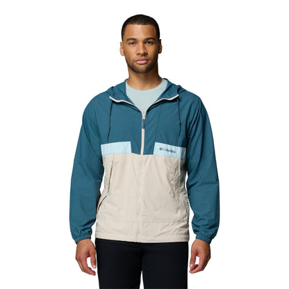 Blue - Front - Columbia Mens Spire Valley Water Repellent Soft Shell Jacket