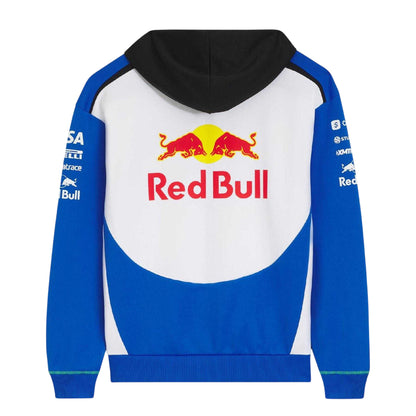 Medium Blue - Back - Hugo Mens Visa Cash App Racing Bulls F1 Full Zip Hoodie