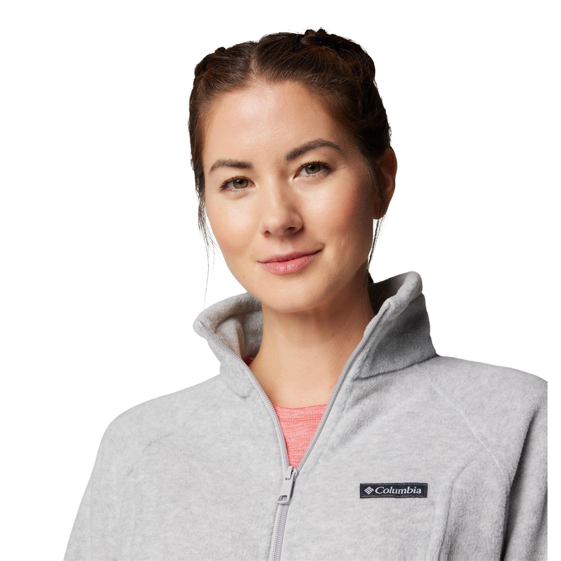 Cirrus Blue - Side - Columbia Womens-Ladies Springs Full Zip Fleece Jacket