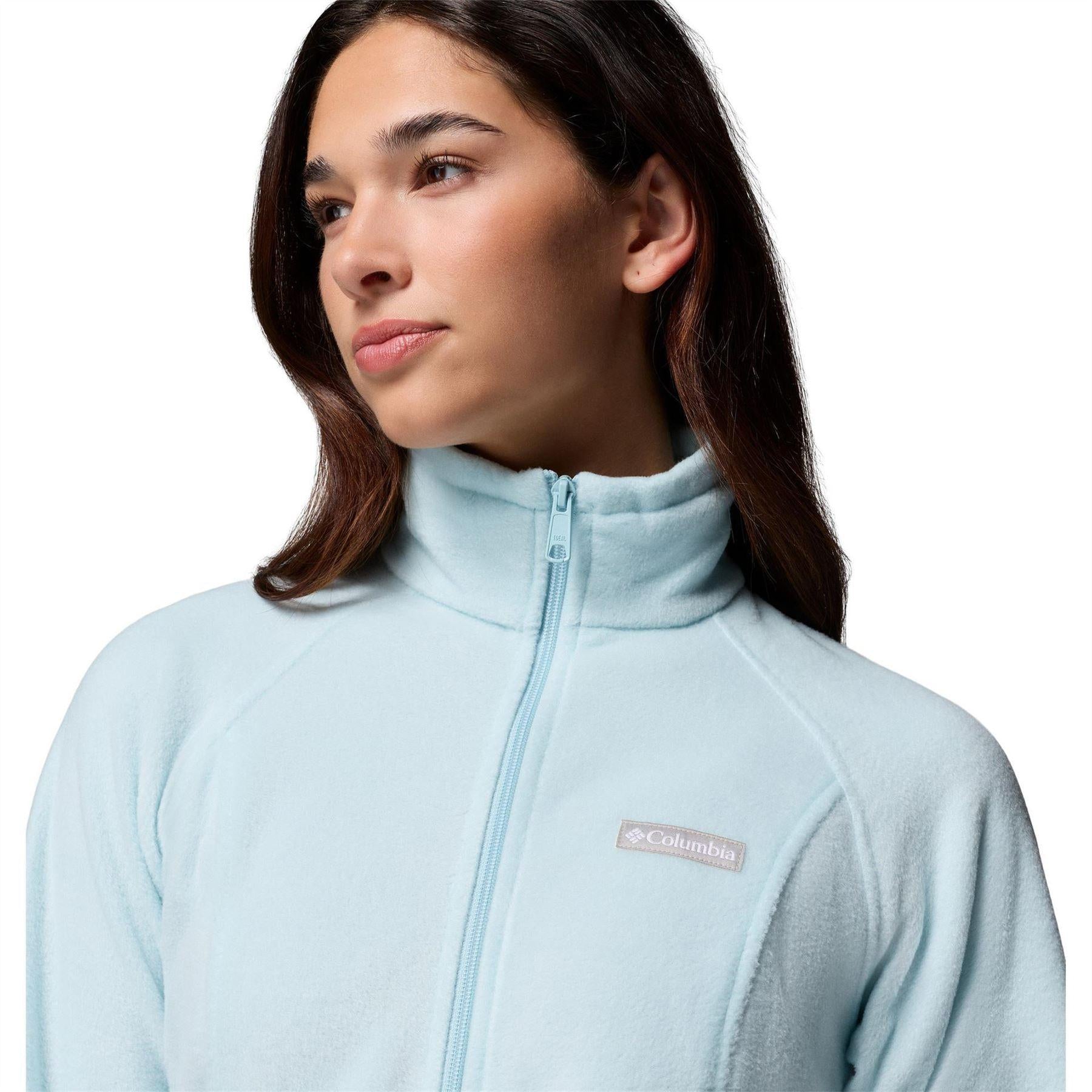 Light Marine - Side - Columbia Womens-Ladies Springs Full Zip Fleece Jacket