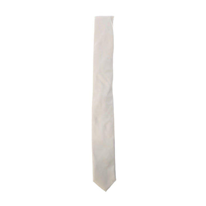 Natural - Front - Boss Plain Skinny Tie