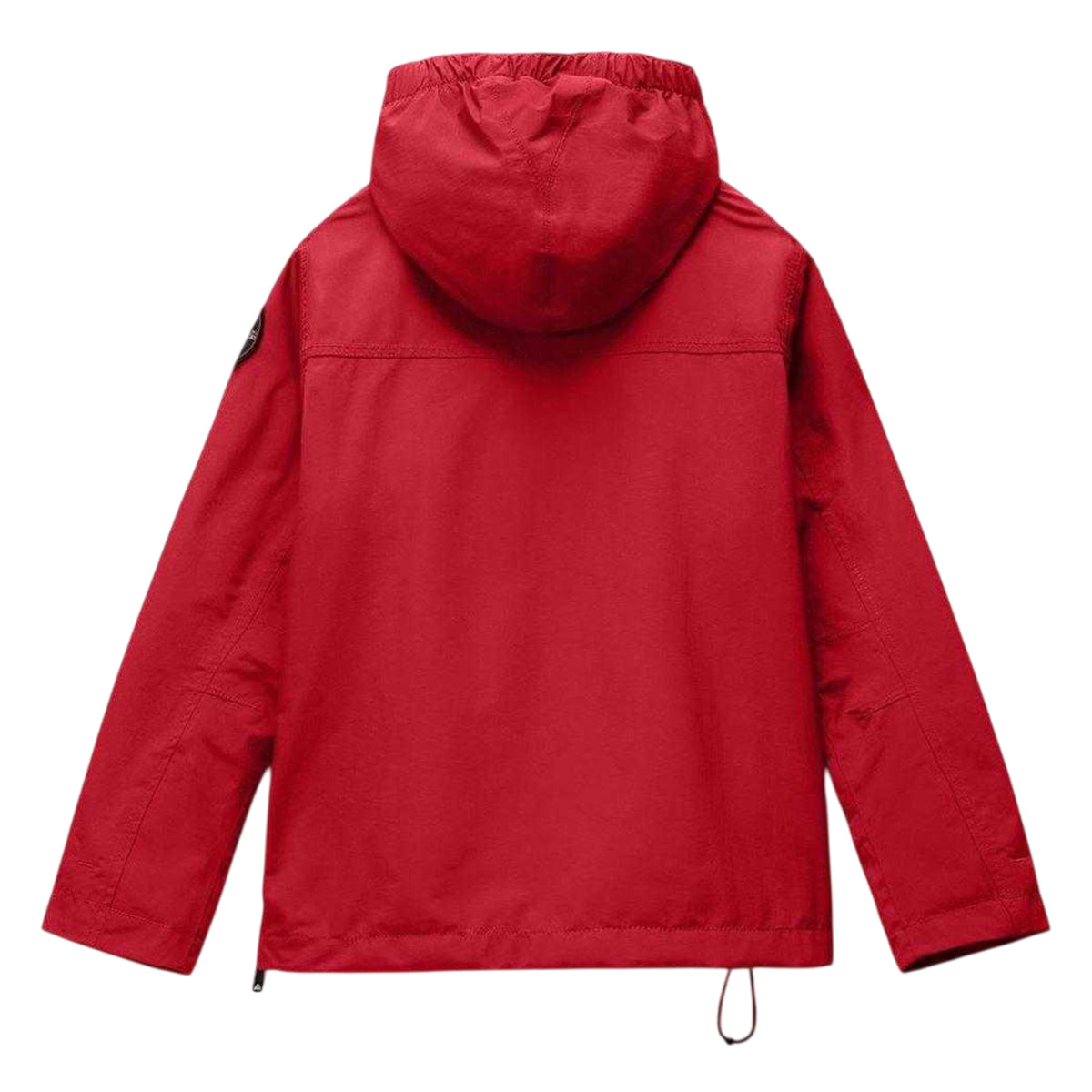 Red - Back - Napapijri Childrens-Kids Rainforest Half Zip Long-Sleeved Jacket
