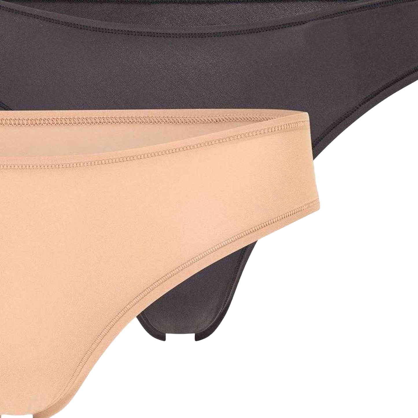 Sienna-Onyx - Side - Skims Womens-Ladies Fitted Thong (Pack of 5)