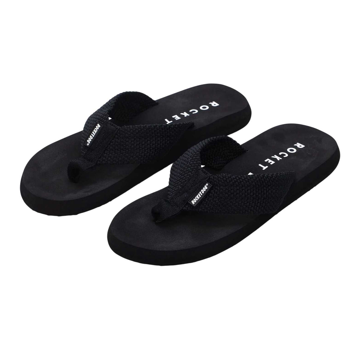 Black - Back - Rocket Dog Womens-Ladies Adios Flat Flip Flops