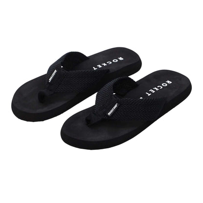 Black - Back - Rocket Dog Womens-Ladies Adios Flat Flip Flops