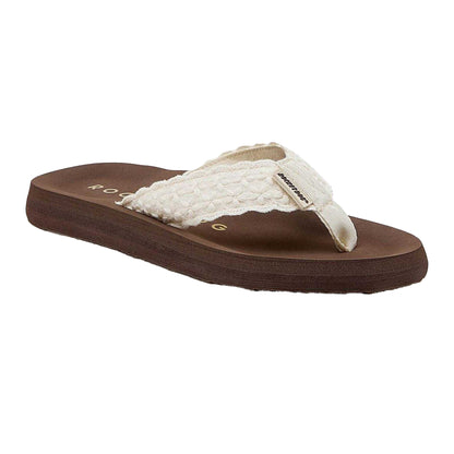 Black - Front - Rocket Dog Womens-Ladies Adios Flat Flip Flops