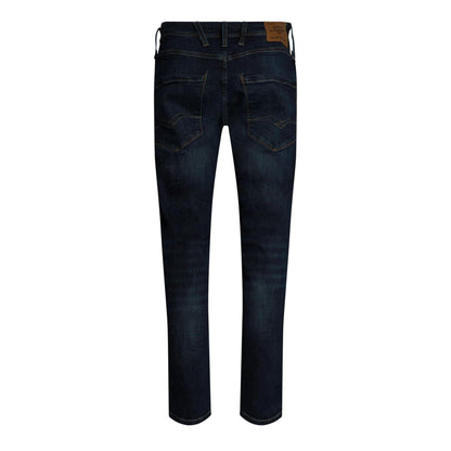 Dark Blue - Back - Replay Mens Anbass Denim Slim Jeans