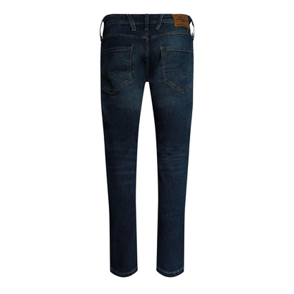 Medium Blue - Back - Replay Mens Anbass Denim Slim Jeans