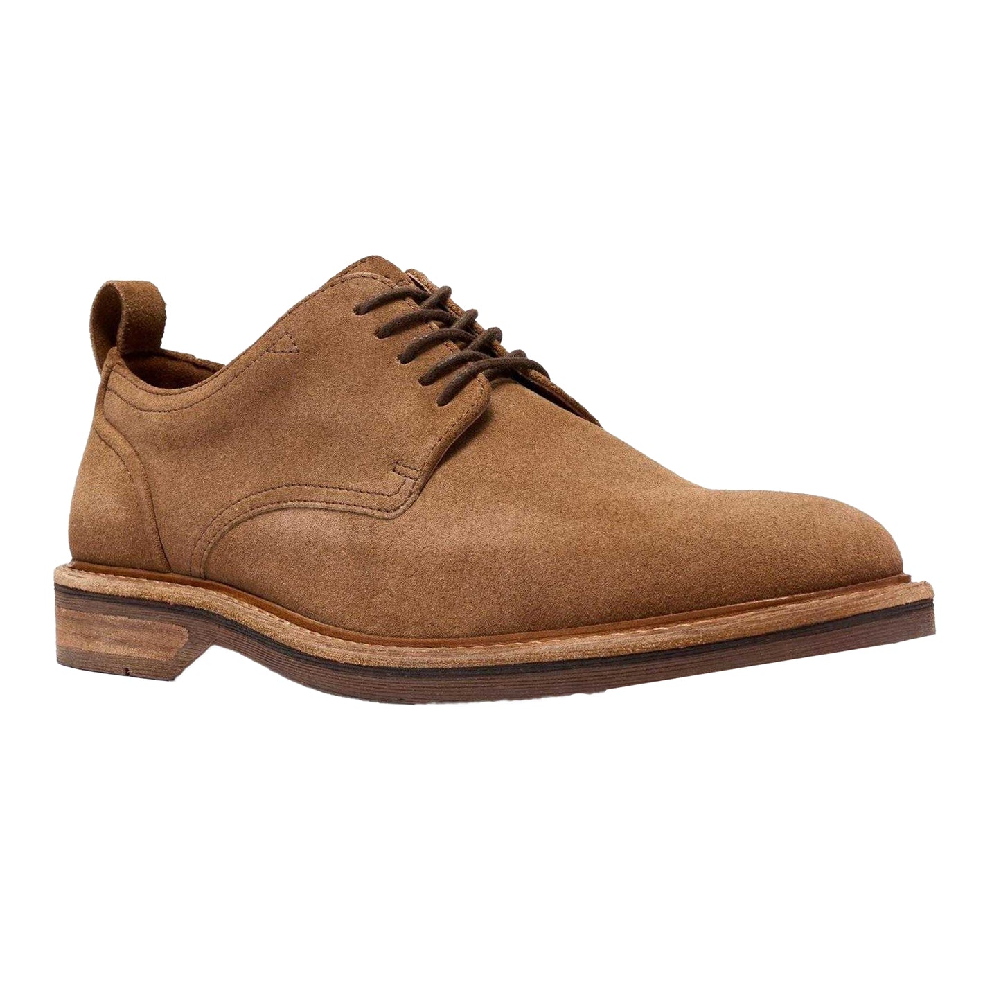 Tan - Lifestyle - Clarks Mens Aldwin Suede Lace Up Derby Shoes
