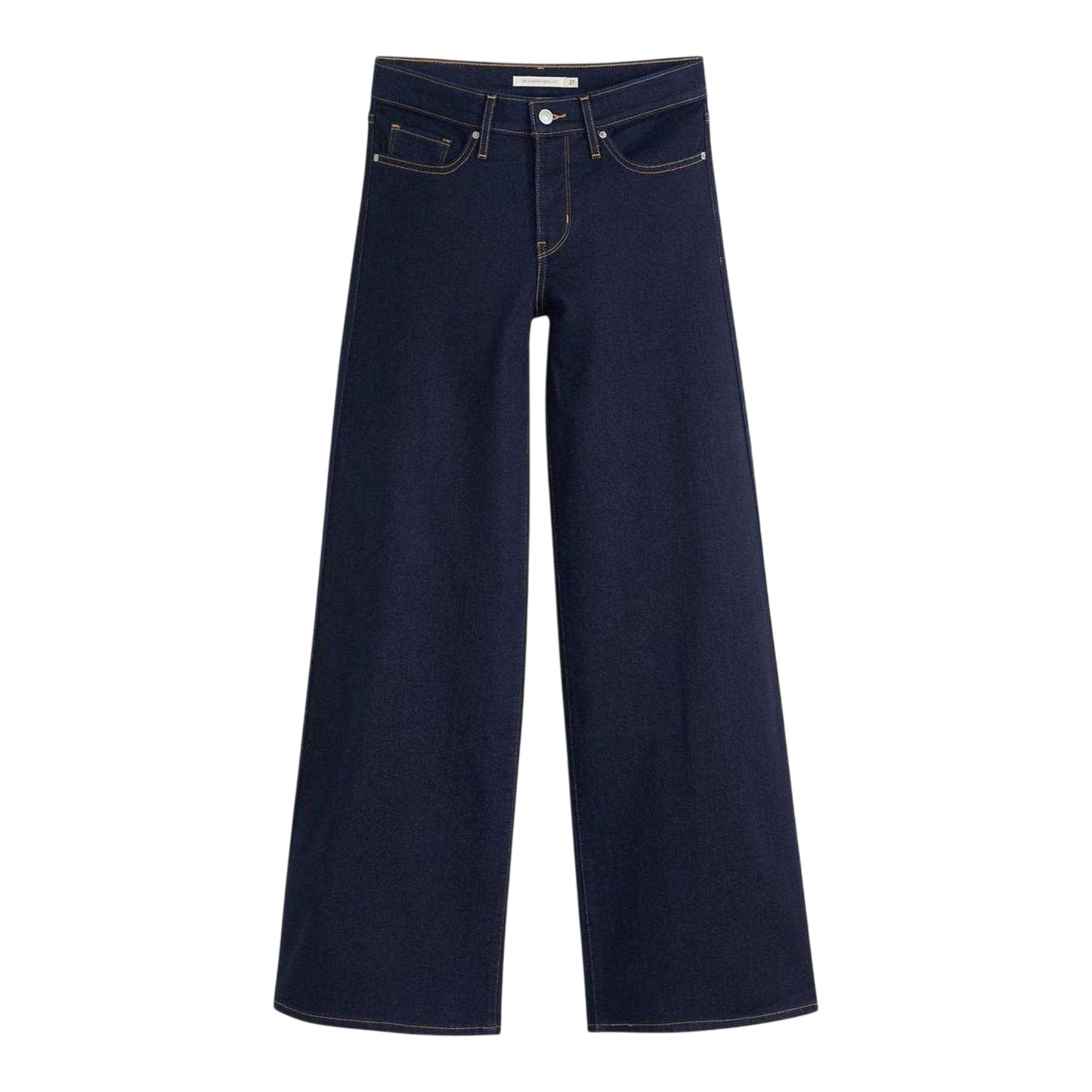 Darkest Sky - Front - Levis Womens-Ladies Wide Leg Shaping Jeans
