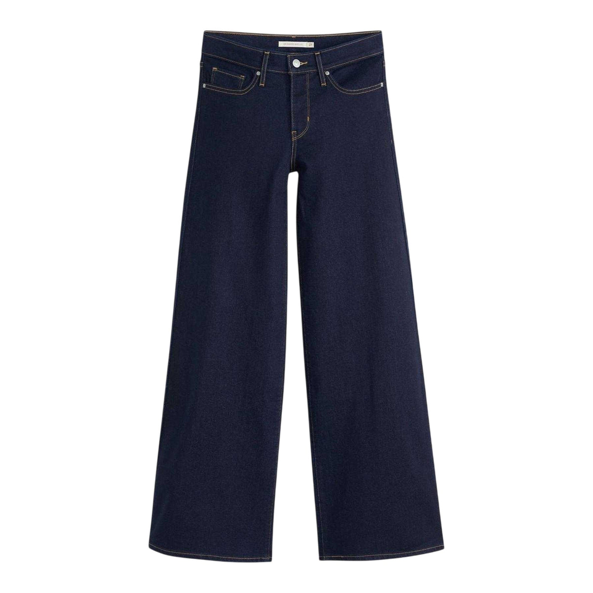 Darkest Sky - Front - Levis Womens-Ladies Wide Leg Shaping Jeans