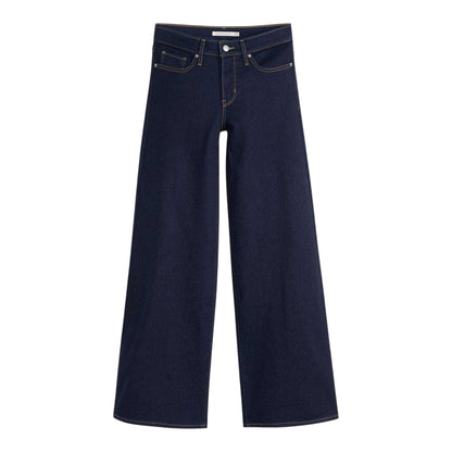 Darkest Sky - Front - Levis Womens-Ladies Wide Leg Shaping Jeans
