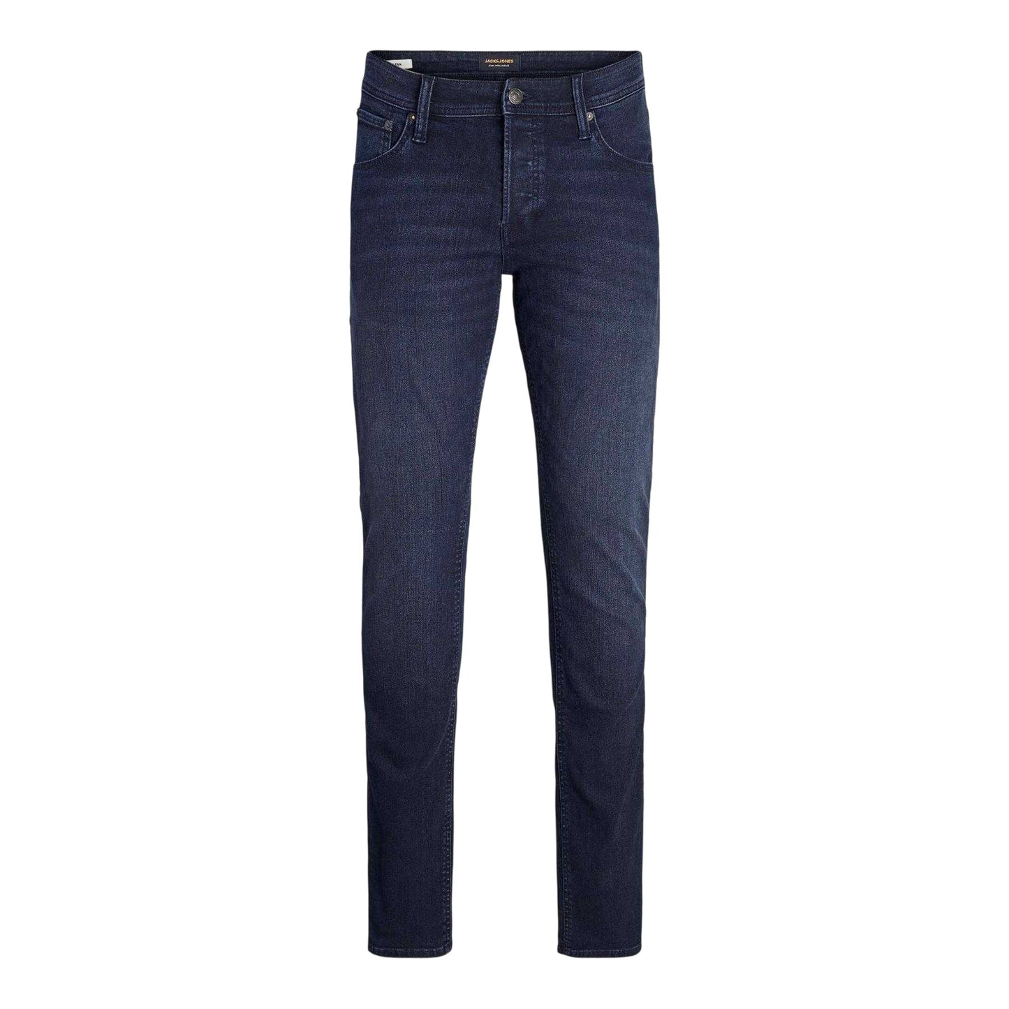 Blue Denim - Front - Jack And Jones Mens Glenn Original Mid Rise Slim Jeans