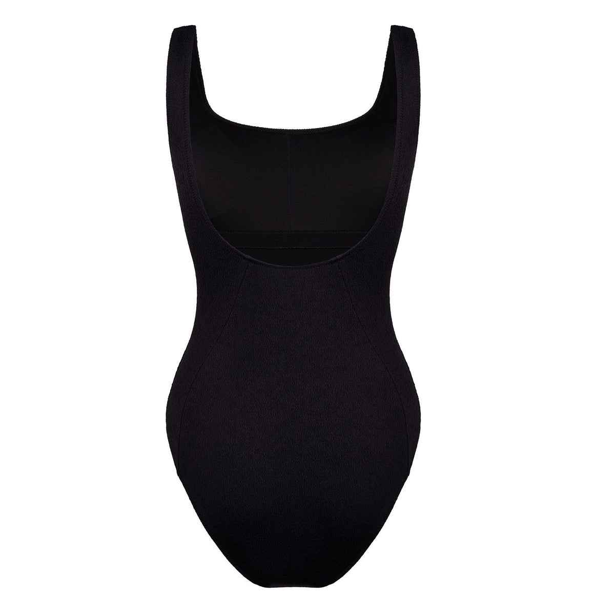 Black - Back - Chelsea Peers Womens-Ladies Scoop Neck One Piece Swimsuit