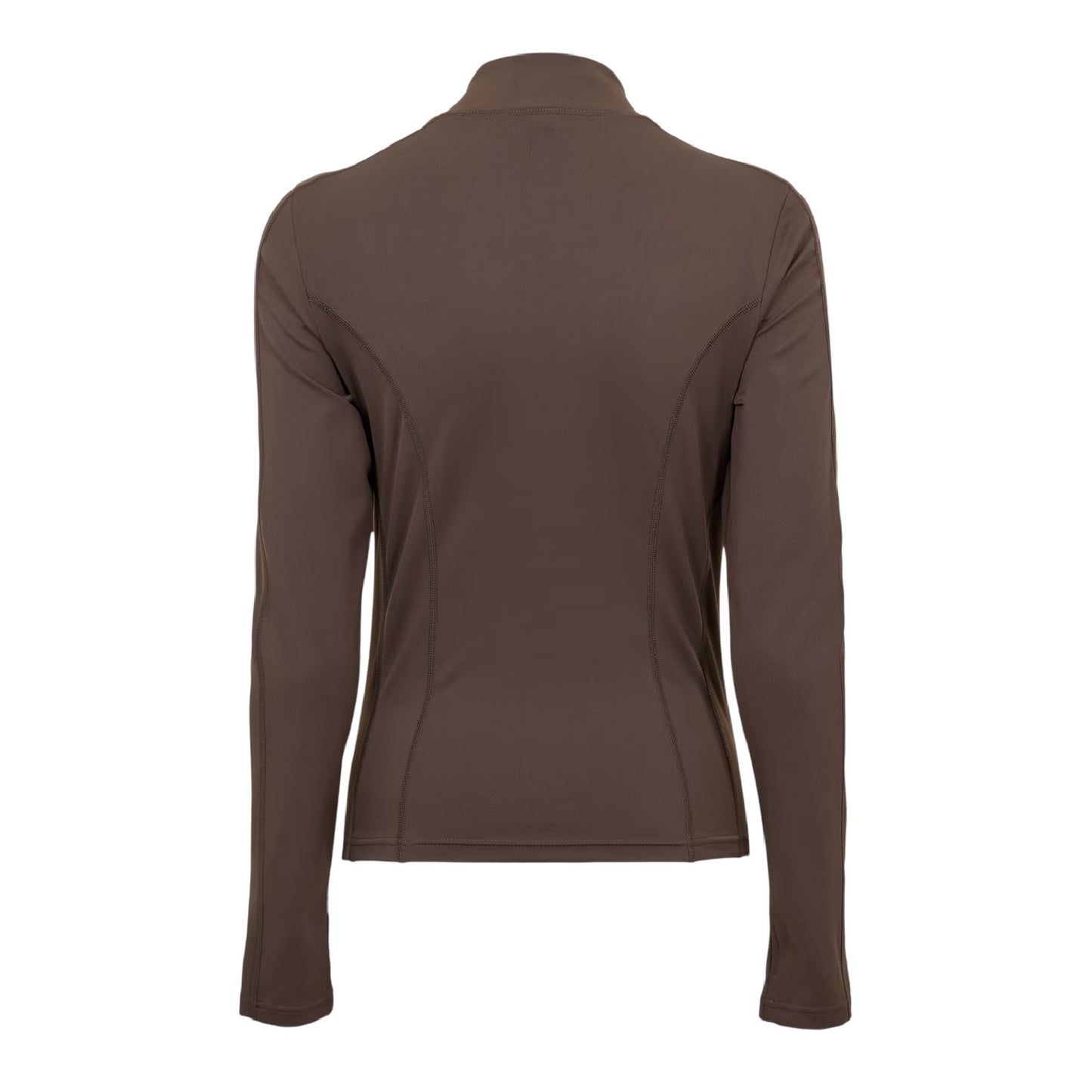 Chocolate - Back - Couture Club Womens-Ladies Tonal Logo Sculpting Fitted Jacket