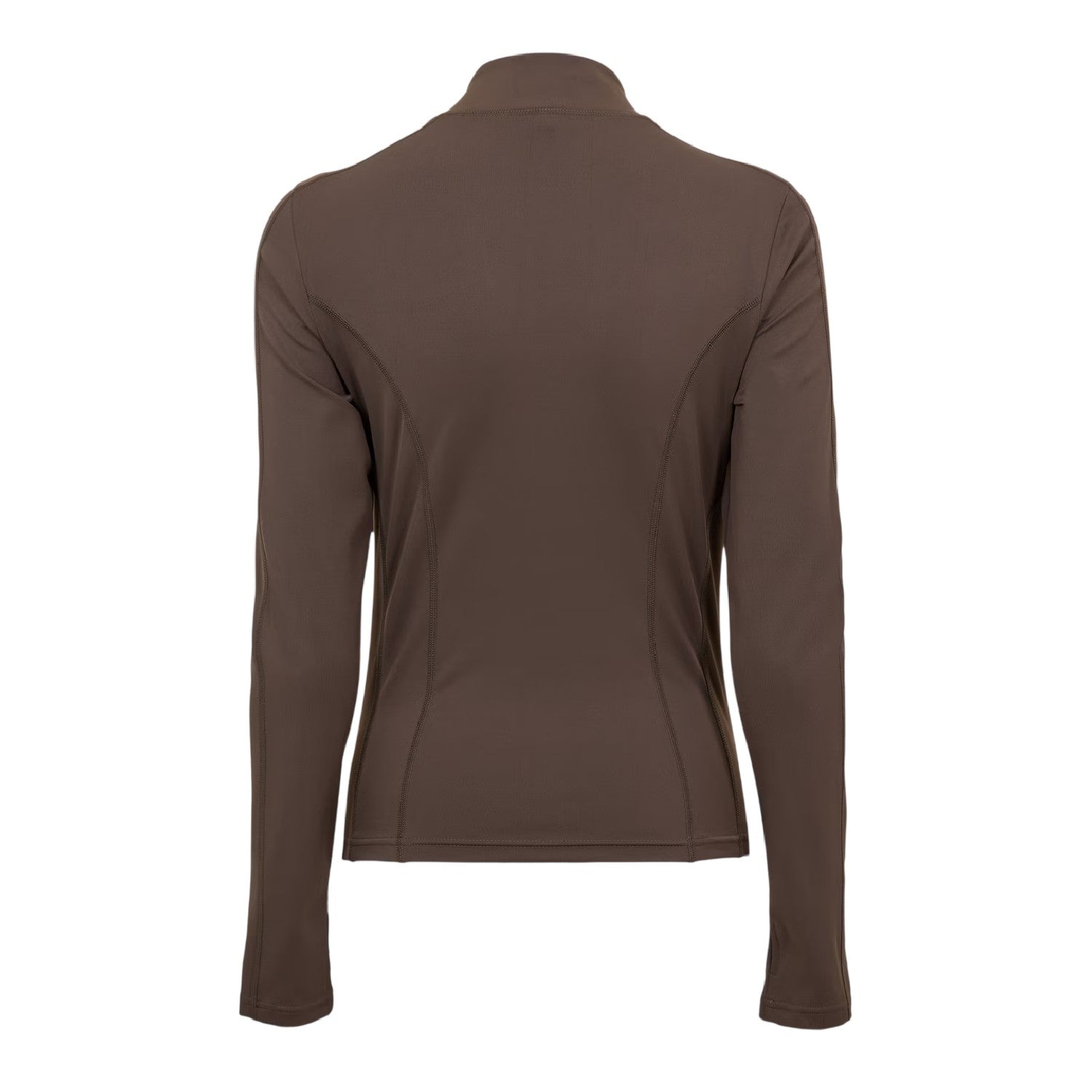 Chocolate - Back - Couture Club Womens-Ladies Tonal Logo Sculpting Fitted Jacket