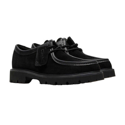 Black - Lifestyle - Clarks Mens Cleyhill Suede Moc Toe Dress Shoes