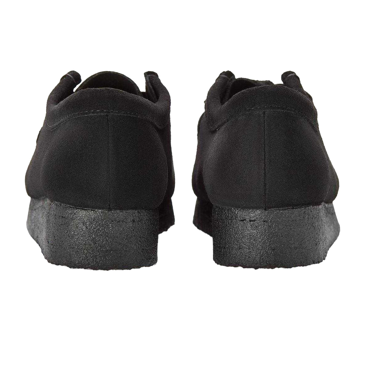 Black - Back - Clarks Originals Mens Wallabee Suede Moc Toe Moccasins