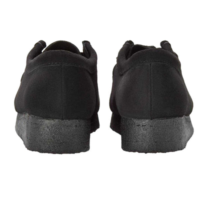 Black - Back - Clarks Originals Mens Wallabee Suede Moc Toe Moccasins