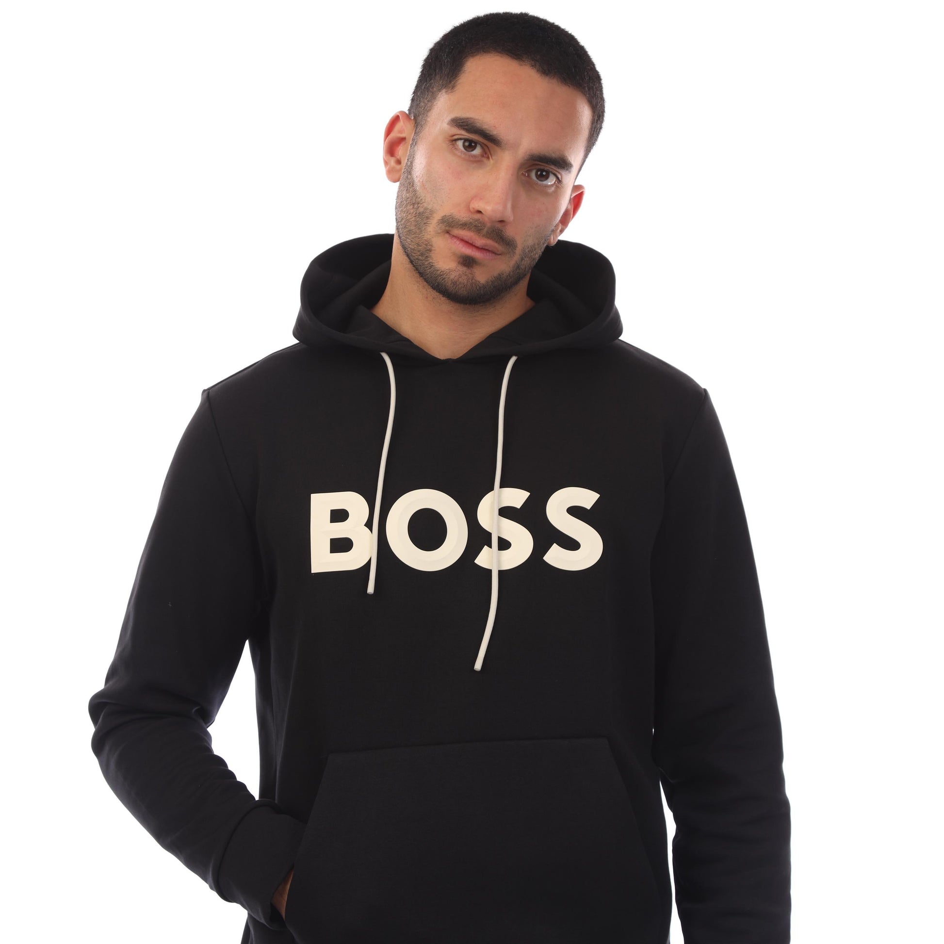 Black - Back - Hugo Boss Mens Soody Hoodie