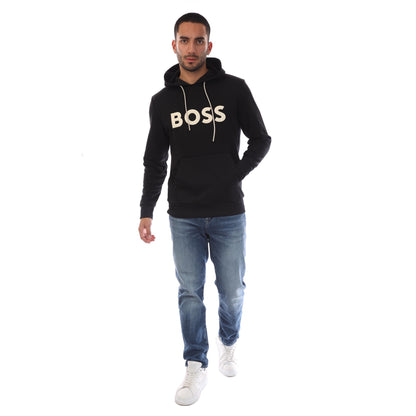 Black - Side - Hugo Boss Mens Soody Hoodie