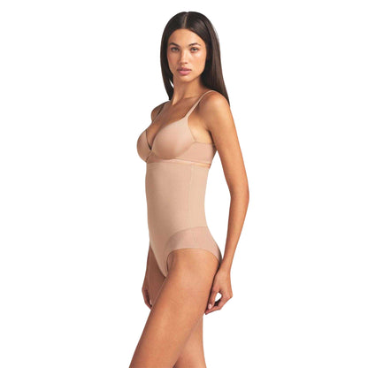 Clay - Side - Skims Womens-Ladies Mesh Sculpting High Waist Briefs