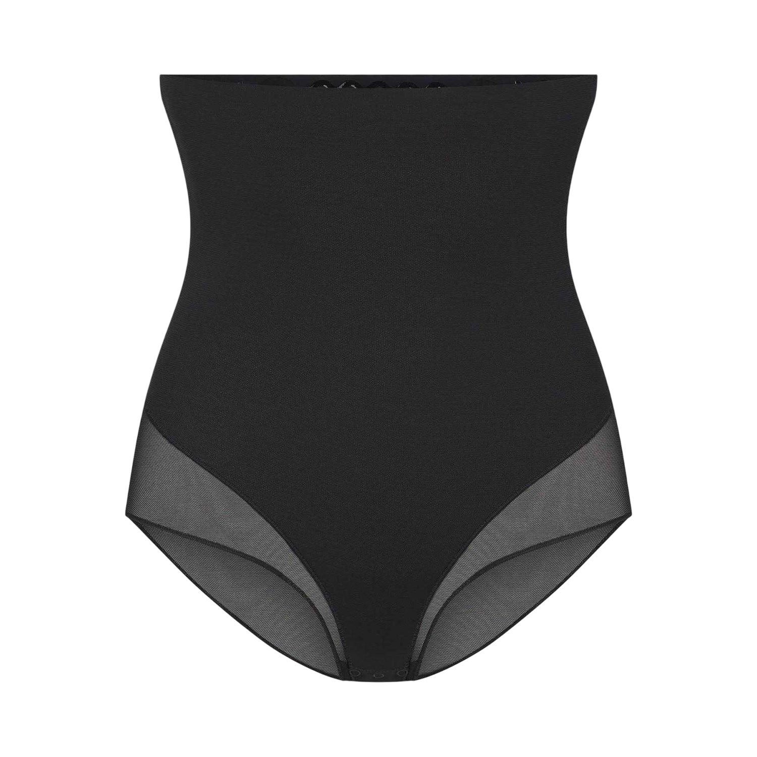 Onyx - Front - Skims Womens-Ladies Mesh Sculpting High Waist Briefs