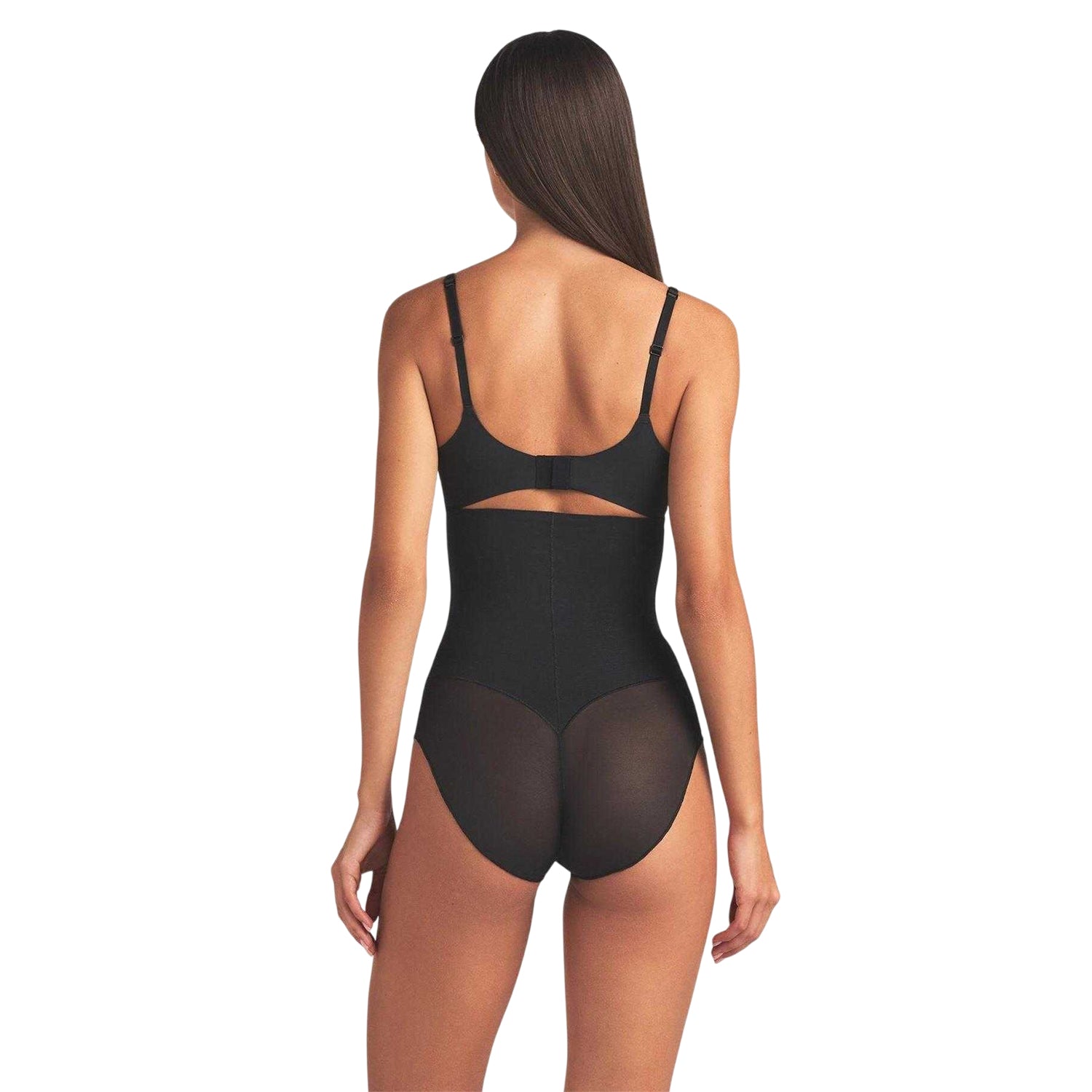 Onyx - Back - Skims Womens-Ladies Mesh Sculpting High Waist Briefs