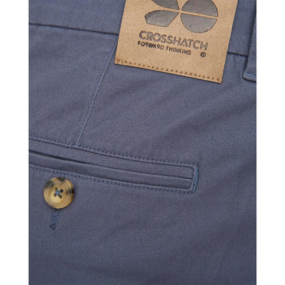 Blue - Side - Crosshatch Mens Roysden Trousers